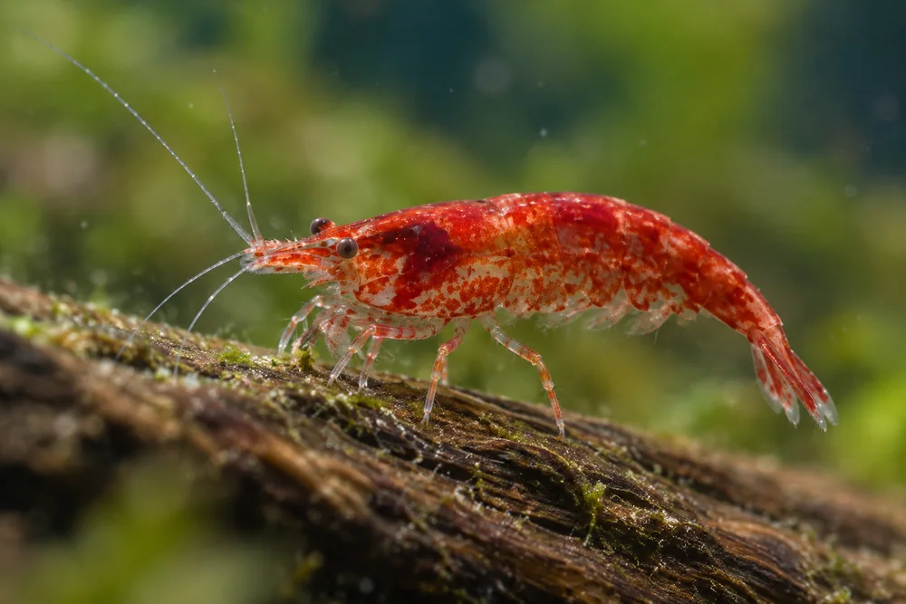Red cherry shrimp, a Neocaridina color morph